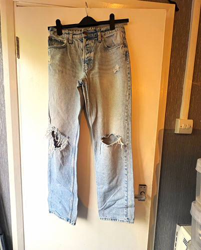 Denim 90s high waist - &,