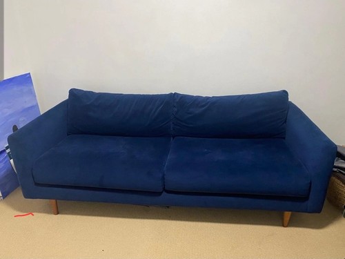 John lewis caspian blue velvet - john,