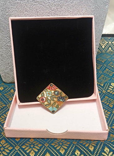 Vintage 1930s art deco enamel - deco,