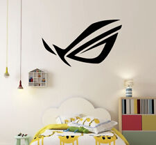 Asus Rog Republic of Gamers Strix Vinyl Wall Sticker Logo Decals Gamer Decors