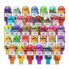 Clip Bottles of Premium Scented Hand Sanitiser Gel 60ml