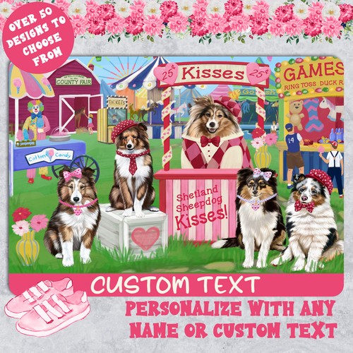Shetland sheepdogs area rug - sheepdogs,