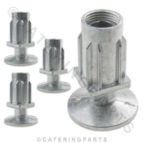 Push adjustable feet - 4, in