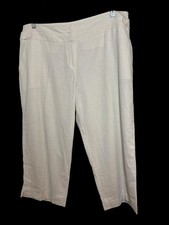 BHS White Linen Blend Culottes