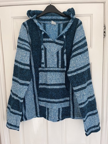 Mexican baja hoodie - hoodie,, blue