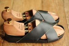 Gucci Black Leather  Sandals