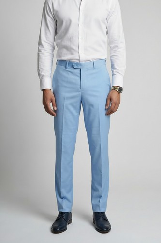 Men pale blue formal - blue,