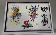 Vintage Tattoo Design Flash