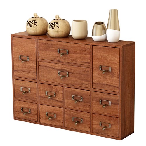 Drawer wooden cabinet for - 12,