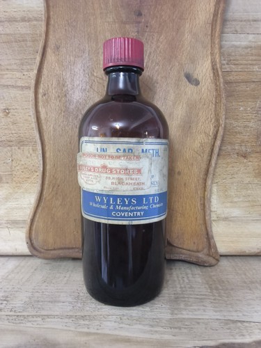 Vintage amber glass apothecary - vintage,