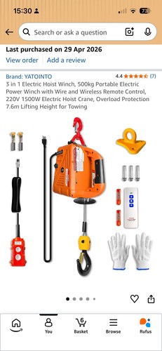 240v electric car winch - electric,
