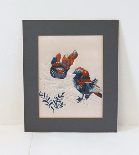 Vintage silk hand embroidery - vintage,