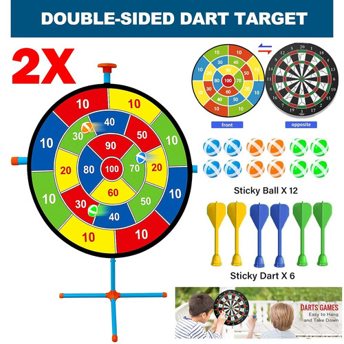 Dart board double sided - 2x,