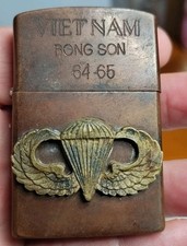 Vietnam War Zippo Lighter B. Son 64-65🔥with Quotation On Back🔥