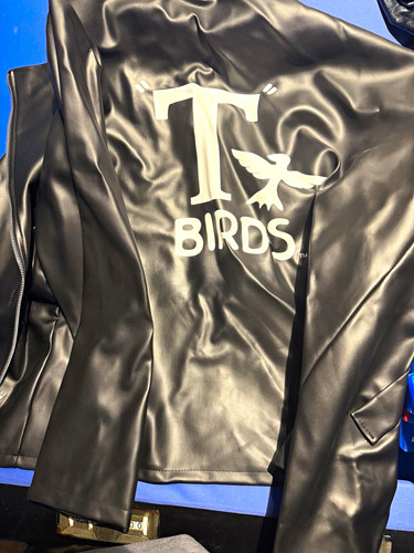 Grease jacket zip front - grease,