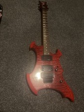 Electric Guitar Metal 6 String 24 Frets Warlock Dark Red