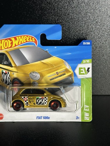 Hot wheels fiat 500e gold - hot,