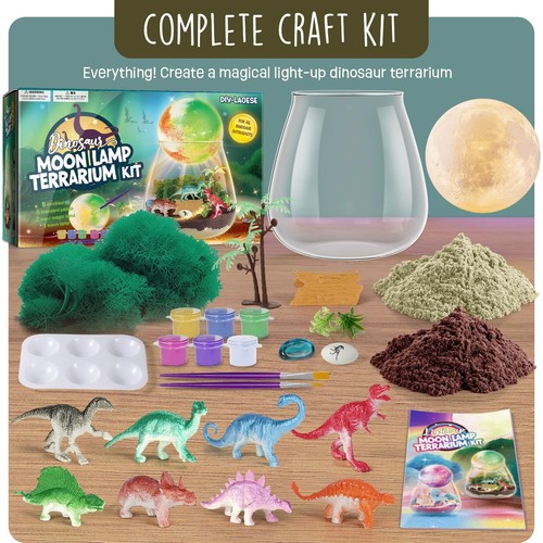 Dinosaur terrarium craft kit - terrarium,