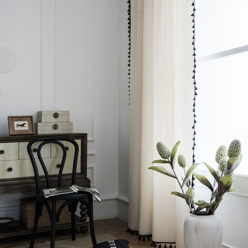 Tassel design semi blackout - tassel,