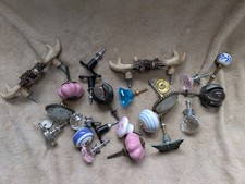 Job Lot Small Antique Cabinet / Drawer/Clock Knobs Handles Salvaged Reclaimed