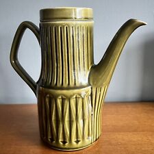 Vintage Sadler Pottery Green Coffee Pot Teapot 