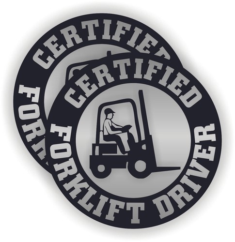 Pair silver certified forklift - silver,
