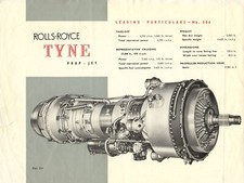 Tyne Turboprop Engine Technical Document Brochures 1960's PDF SET ROLLS ROYCE