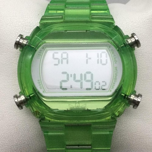 Adidas mens watch 43mm green - mens,