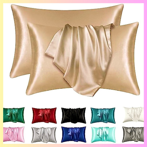 1pc satin silk pillowcase - 1pc, for
