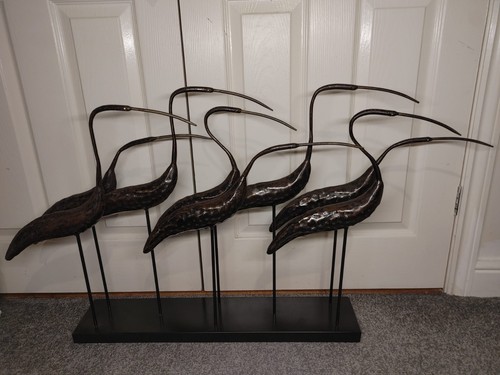 Vintage group egrets - vintage, of