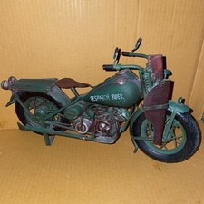 VINTAGE WW2 AMERICAN 1/6 METAL SCALE ARMY MOTORCYCLE - DESPATCH RIDER