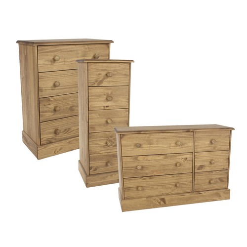 Chest drawers solid pine - chest,
