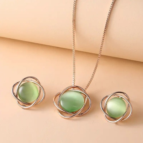 Geometric double round opal - double,
