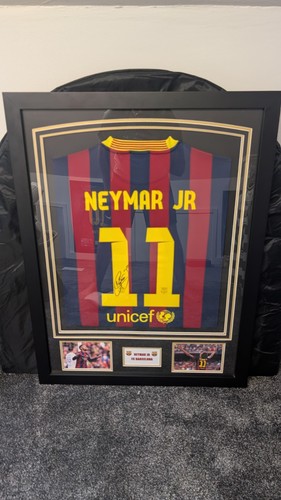 Neymar signed barcelona shirt - signed,