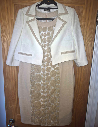 Gold beige ivory 2pc - 2pc, dress