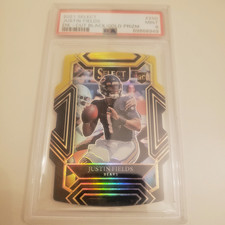 2021	Panini Select	Justin Fields	Chicago Bears	Club Level	Black Gold	Die-Cut	RC