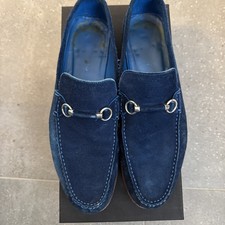 Russell & Bromley Men’s Blue Misty Loafer Shoes Size 9/ 43