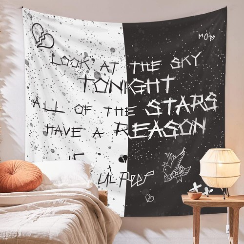Rapper wall tapestry lil - rapper,