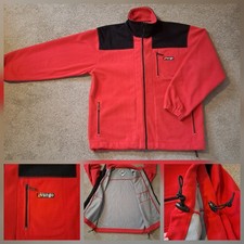 Vango Windbreaker Fleece Jacket Mens size L Red Vintage