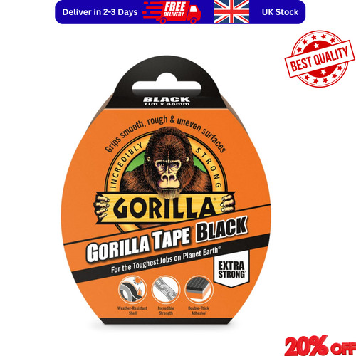 Gorilla tape black 48mm - gorilla,