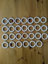 Wooden Curtain Rings Natural Wood  27 pc 35 x 55 mm  diameter.