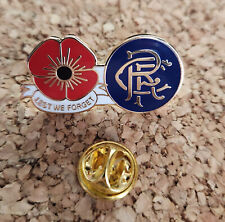 RANGERS BADGE POPPY LEST WE FORGET