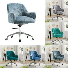 Crushed Velvet Office Chair Accent 360° Swivel Computer Chair Height Adjustable