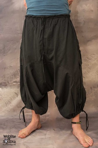 Mens linen shorts baggy hippy - mens,