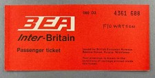 BEA BRITISH EUROPEAN AIRWAYS