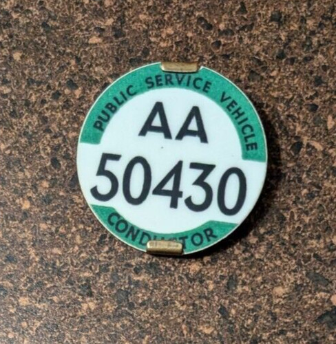 Psv bus conductor badge pcv - badge,
