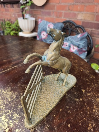 Brass horse figure large - horse,