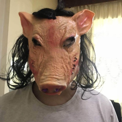 Halloween pig head - mask, horror