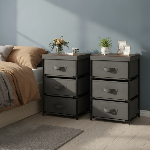 Grey drawer dresser set 2 - grey,