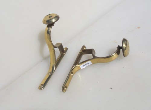 Vintage brass curtain - curtain, pole